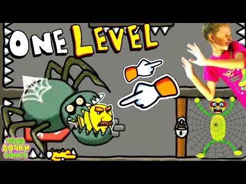 ПОБЕГ ИЗ ТЮРЬМЫ в Игре One LEVEL 2 #8 СТИКМАН Stickman Escape Prison! Детский ЛеТсплей Папа Дочка