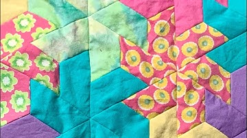 Half Hexies in English Paper Piecing