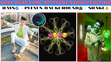 Attitude status video editing || alight motion video editing || shake effect video editing