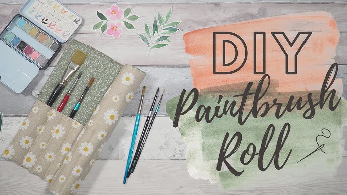 Easy Sew : Vertical Paint Brush Roll up Wrap Case Tutorial 