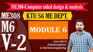 ME308 CADA | COMPUTER AIDED DESIGN AND ANALYSIS | STRAIN MATRIX FOR CST | MODULE 6 V2