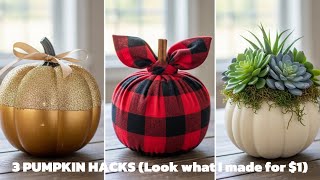 EASY & CHEAP Dollar Tree Foam Pumpkin fall decors