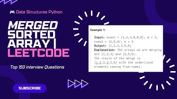 Que1 Merge Sorted Array | LeetCode Solution | Top 150 interview Question