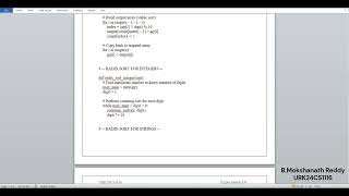 DSA Ex 10 IMPLEMENTATION OF RADIX SORT ALGORITHMS   Made with Clipchamp