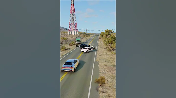 Realistic Highway Car Crashes #130