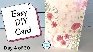 Make This Pretty Card With Stuff You Already Have!