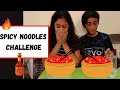 Extremely spicy noodles challenge  meghatv  sahil khandhar