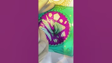 Spirograph ruler design ASMR Satisfying #shortvideo #youtubeshorts #shorts #spirograph