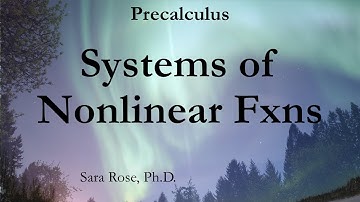 Nonlinear Systems & Inequalities with Quadratics (Precalculus)