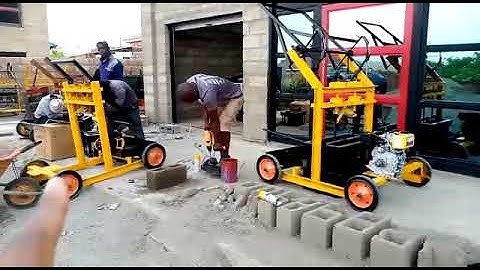 Customer Collection of the made in Malawi 5 Dropper Cement Block Machine