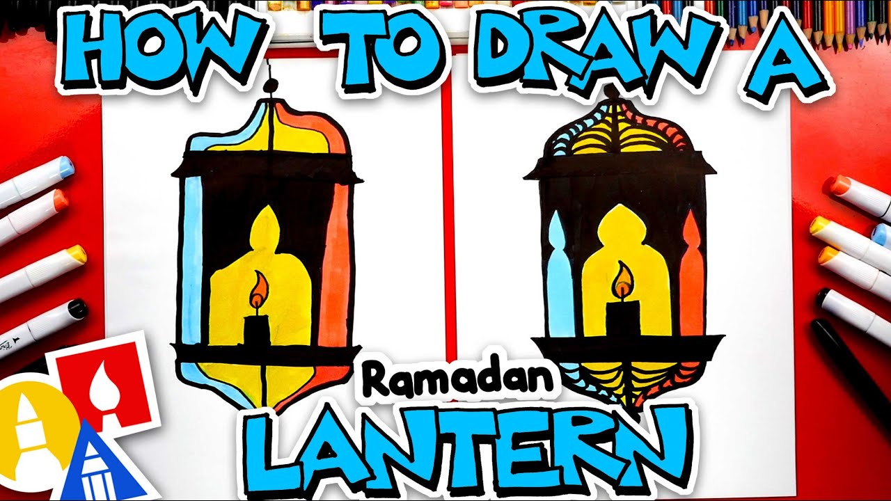 How To Draw A Lantern For Ramadan Youtube
