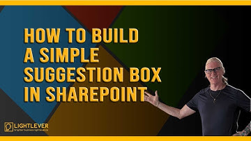 How to Build a Simple Suggestion Box in SharePoint | Microsoft 365 Tutorial