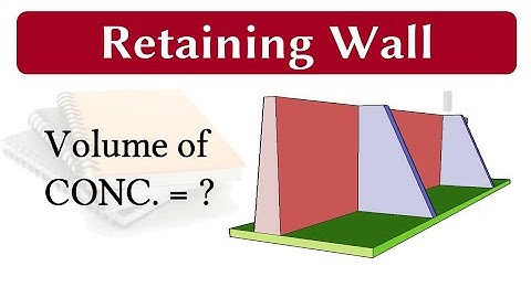 How to calculate the concrete volume of Retaining wall || Volume of counter fort  Retaining wall🔥🔥