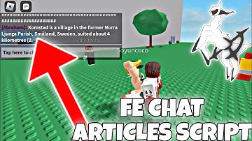 *FE* CHAT ARTICLES SCRIPT! | ARCEUS X • DELTA • FLUXUS • HYDROGEN • PC!