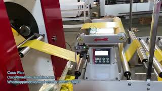 Single Line Coreless C Fold Perforated Bag On Roll Making Machine For Supermarket And Trash Bag
