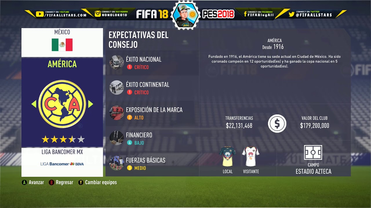 FIFA 18 Modo Carrera Presupuestos Latinoamerica / MLS YouTube FIFA 18 Modo Carrera Presupuestos Latinoamerica / MLS YouTube