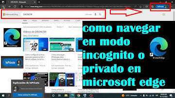 Como navegar en modo incognito o privado en Microsoft Edge // @DRONiZiR
