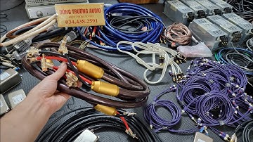 dây av bạc đức oehlbach , dây loa hi end kacsa hoàn thiện rắc rất đẹp chất âm hay , lọc 20a ,dây 3.5