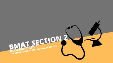 BMAT Maths- Algebra Part 1