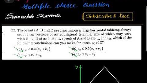 Pathfinder || kinematics || M.C.Q.22 || saurabh