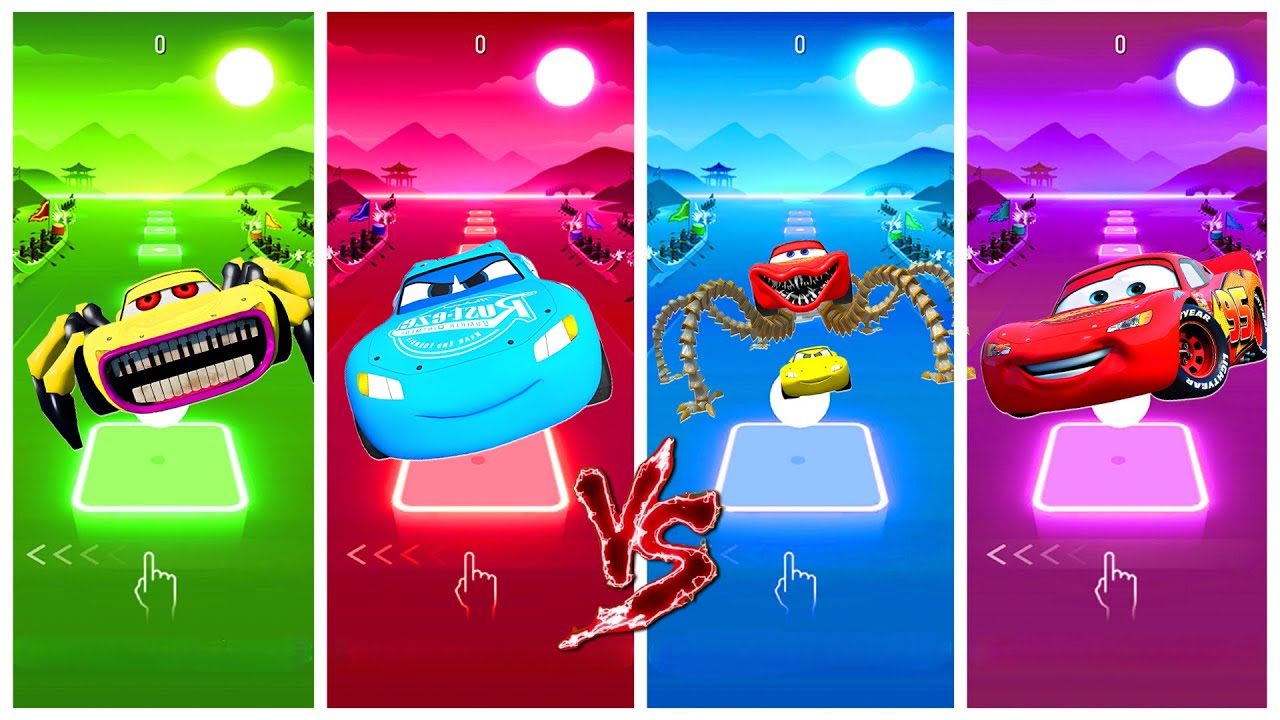 Epik Tiles Hop - Crazy McQueen Monster Tiles Hop Challenge!