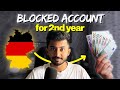 No blocked account for 2nd year in germany 2024