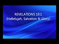 Hallelujah, Salvation, and Glory