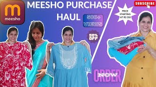 WOW 😱 || Meesho Trending Kurtis & Saree Collection || Aliya Cut Kurtis || Meesho haul in தமிழ்✅