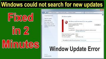 Windows could not search for new updates Error Code 80072EFE || Windows 7 update error 80072efe fix
