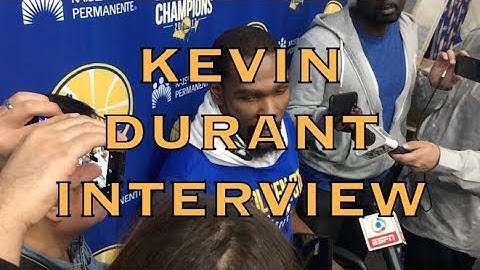Partial KEVIN DURANT interview from practice in Oakland, 2 days before 2018 WCF G3