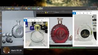 3D Perfume Cinema 4D and Octane