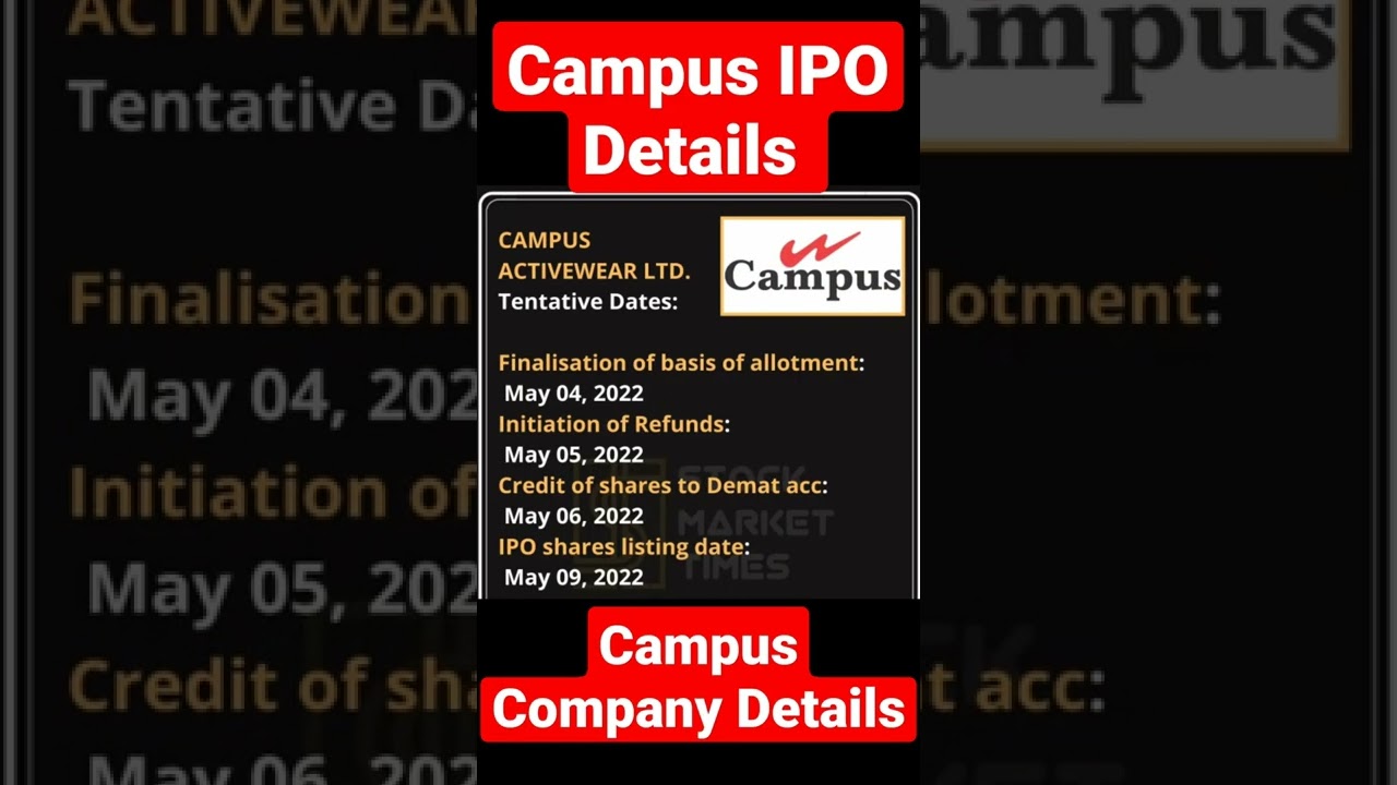 😱Campus IPO news || Campus IPO details ||Campus company details || 