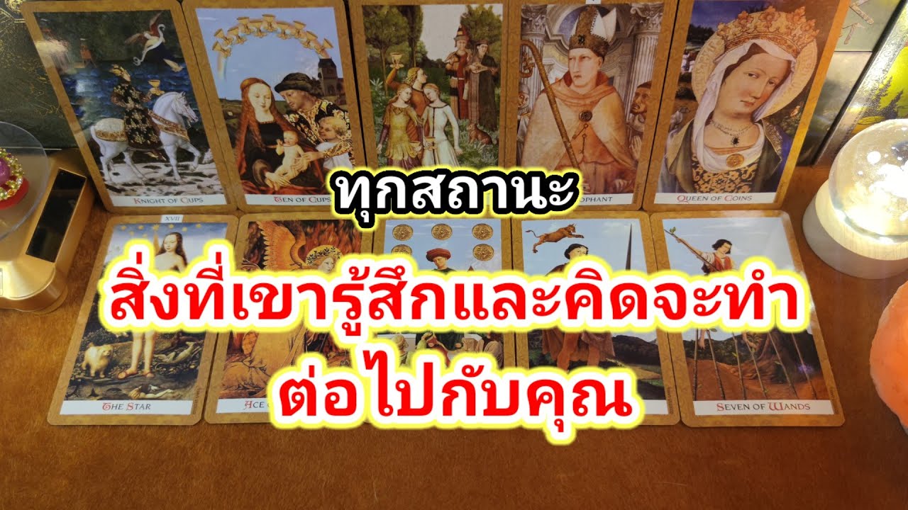 สิ่งที่เขารู้สึกและคิดจะทำต่อไปกับคุณ❤️Pick a Card❤️