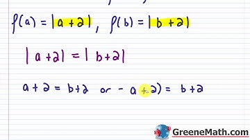 How to Determine if a Function is One-to-One Algebraically