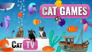 CAT Games | Fish and Bubbles Extravaganza Vol 2! 🐟💦 | Cat TV Compilation Video For Cats to Watch 😼 screenshot 5