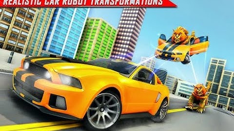 Lion Robot Car Transforming Games: Robot Shooting Buntoo Games Android Gameplay