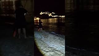 Ψάρεμα Στην Ακροθαλασσιά Νύχτα θέα κάστρο 🏰 Μύρινα Λήμνου