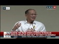 WATCH: Ex-President Aquino faces media after Dengvaxia probe at Senate