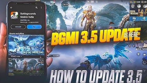 😍HOW TO UPDATE 3.5 VERSION IN BGMI | BGMI 3.5 UPDATE Today | 3.5 UPDATE NOT SHOWING IN PLAYSTORE