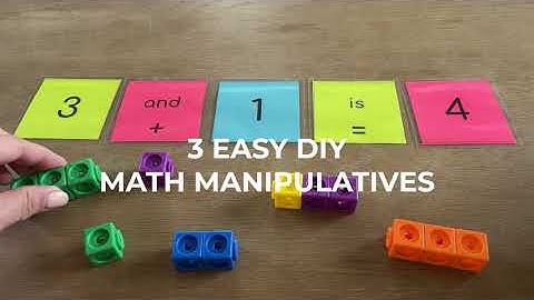 3 Easy Laminated DIY Manipulatives For Math Addition to Five
