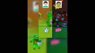 REACTION Zombie Sister vs Mikey, Who`s Stronger?😂🤯 - MAIZEN Minecraft Animation #minecraft #shorts