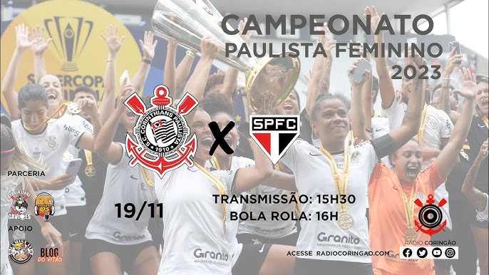 AO VIVO ⚫ CORINTHIANS x São Paulo, Paulistão Feminino