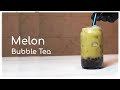 Melon bubble tea 