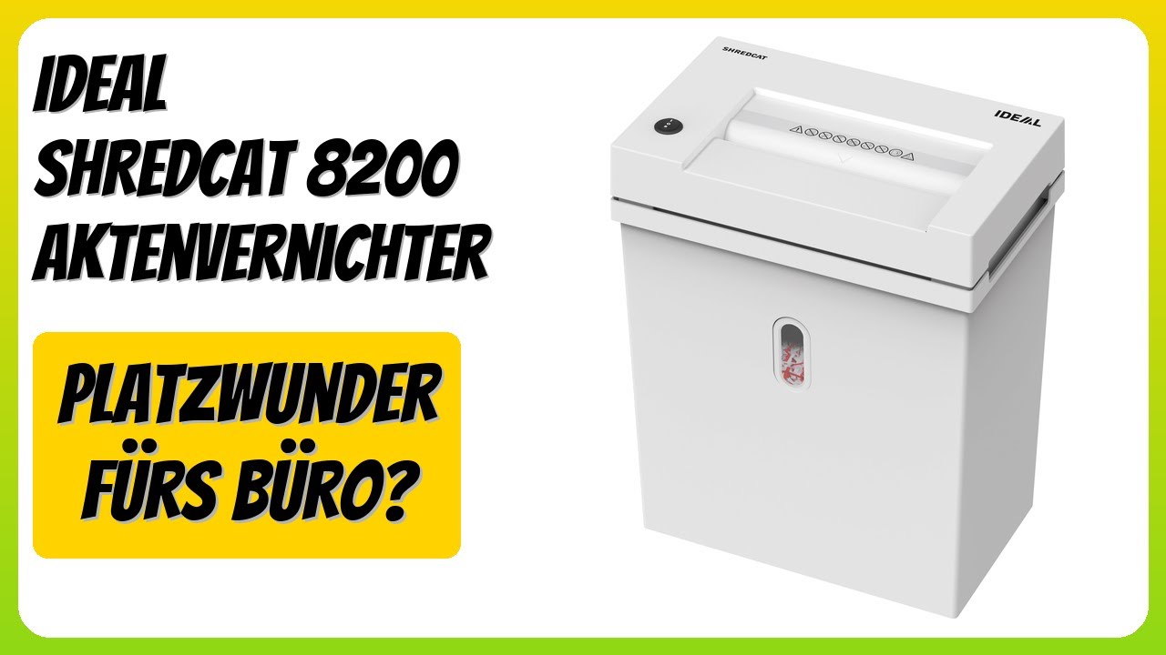 BEWERTUNG (2026): IDEAL SHREDCAT 8200 Aktenvernichter. Infos