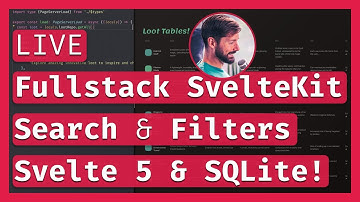 Svelte 5 Search & Filters with Turso & Drizzle 🔎 Fullstack SvelteKit Part 4 🔴 LIVE Coding & Chill