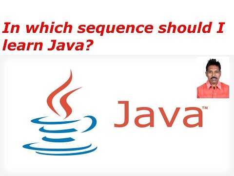 In Which sequence should We learn Java?