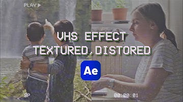 VHS Effect Tutorial in After Effects For Texture and Distortion