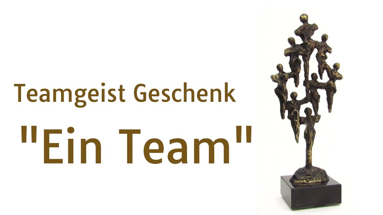 Firmengeschenk "Ein Team" | bronzefigurenkaufen.de