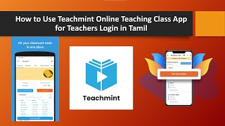 How to use Teachmint online teaching class App for teachers login explained in Tamil |Step by Step