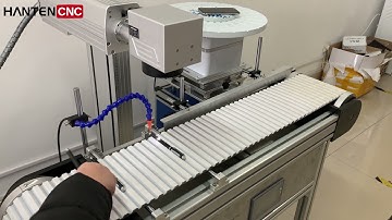 Portable Fiber Laser Marking Machine for Pen Marking with Conveyor Belt 20w 30w 50w